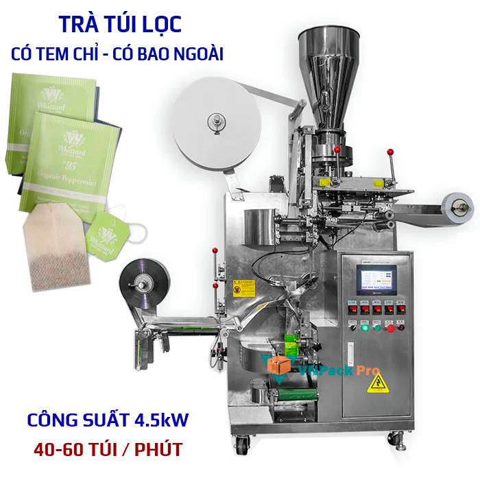 Máy đóng gói trà túi lọc VNPACK có thể đóng gói trà túi nhúng
