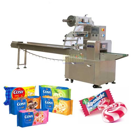 máy đóng gói bao bì tự động mini, máy đóng gói nằm