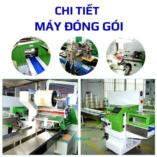 Cấu tạo chi tiết máy đóng gói dạng nằm ngang để đóng gói tăm tre