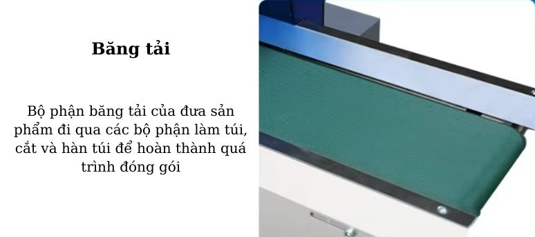 Cấu tạo của máy đóng gói bánh trung thu
