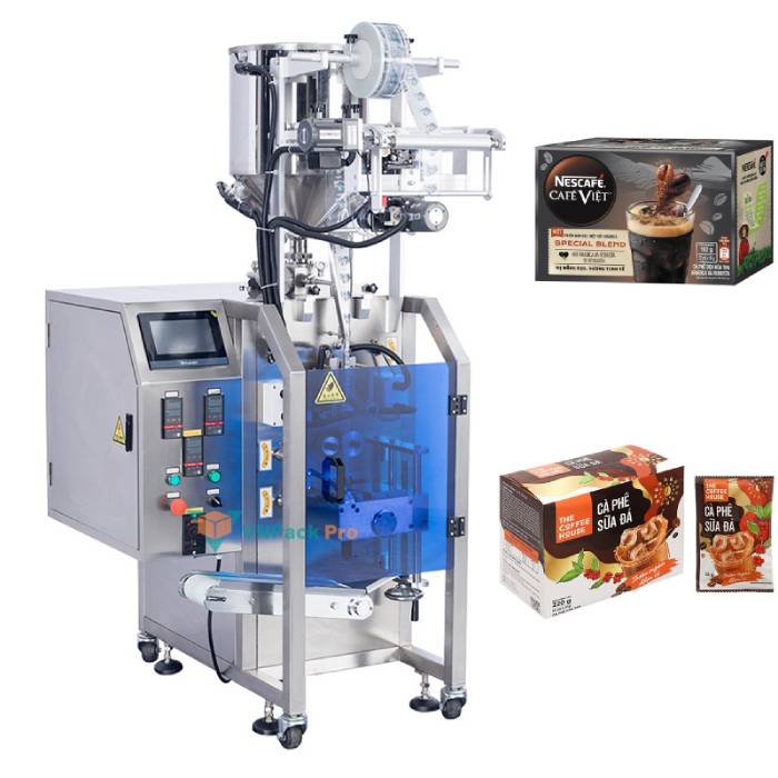 Máy đóng gói cà phê túi giấy, cafe hòa tan, cafe rang xay