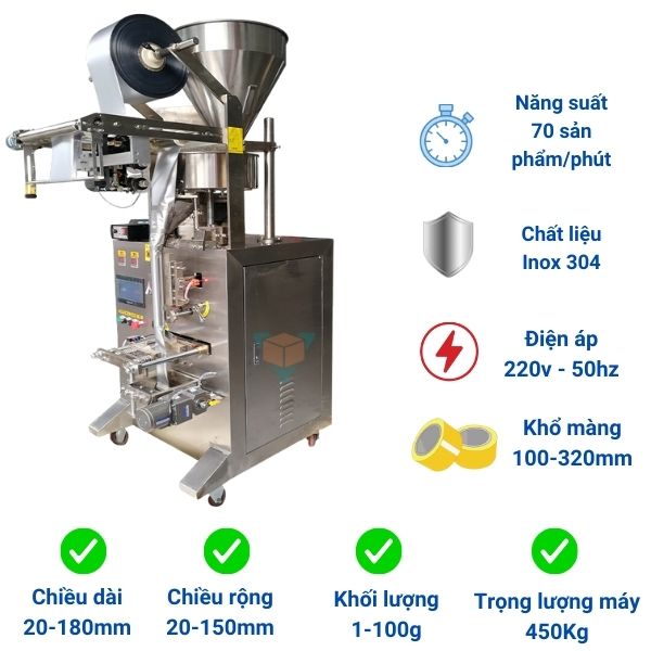 Ưu điểm của máy đóng gói hạt hút ẩm